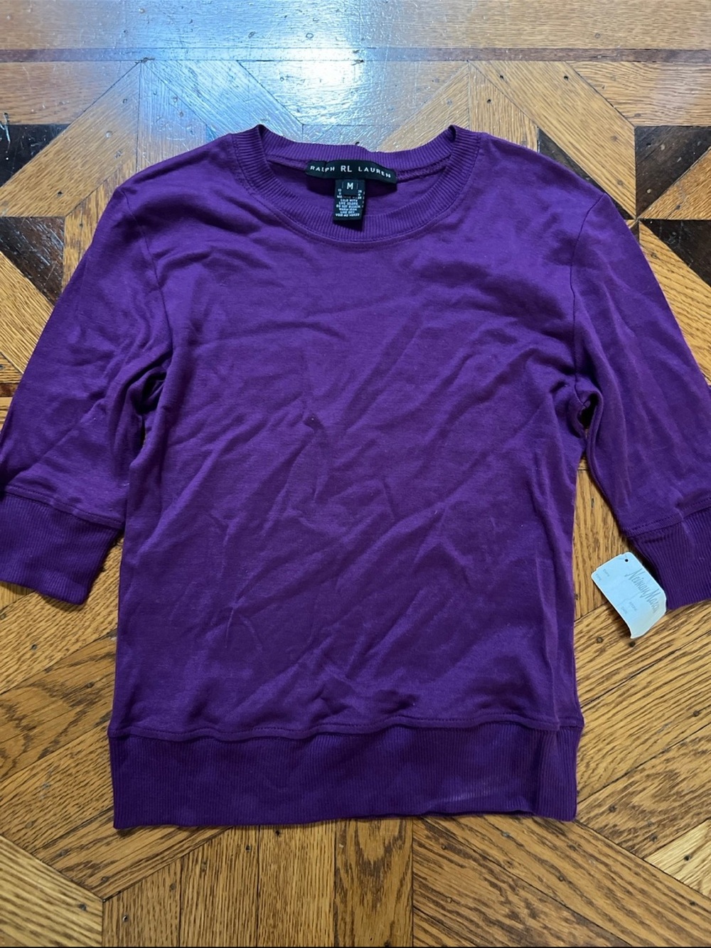 Ralph Lauren Crewneck Sweater in Deep Purple- 100% cotton
